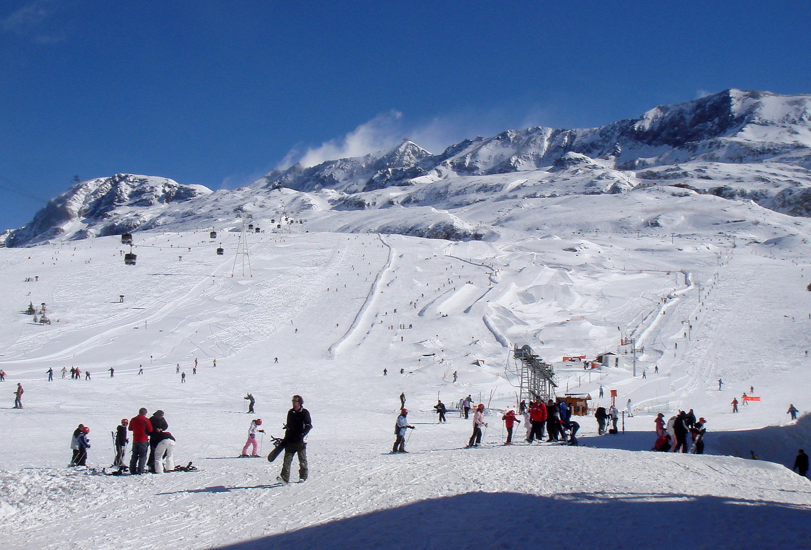 officiële opening van skigebied Alpe d'Huez