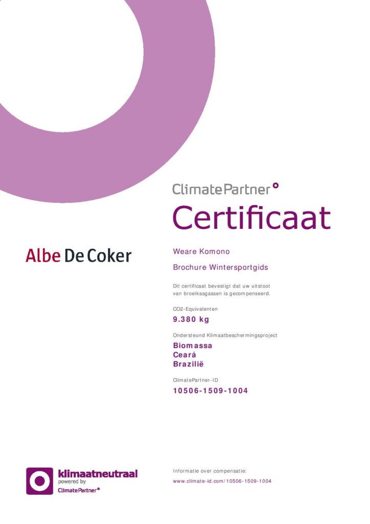 Certificaat Climate Partner