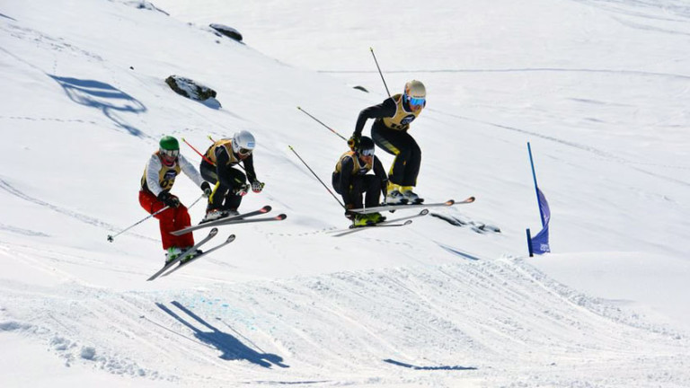 Dries Van den Broecke en Julie De Leeuw winnen BK skicross