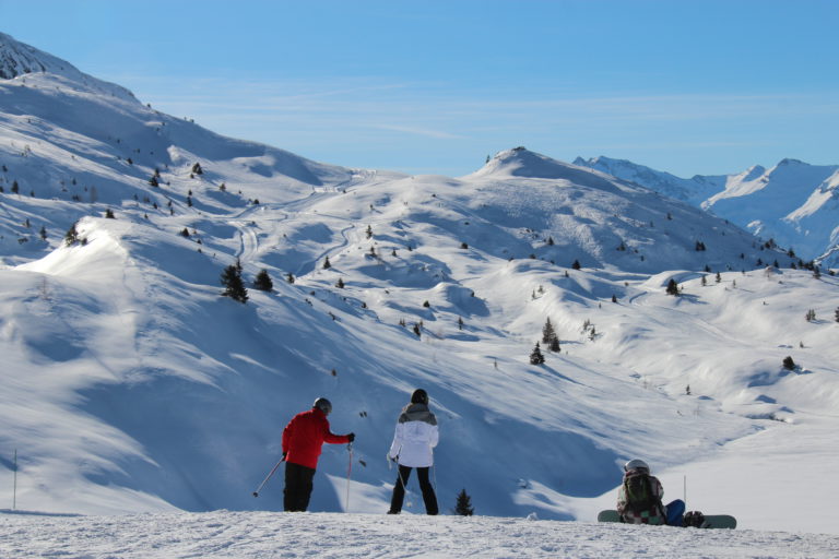 skiën in familieskigebied Vaujany