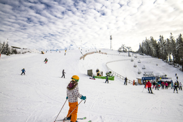 skiën in Duitse middelgebergtes